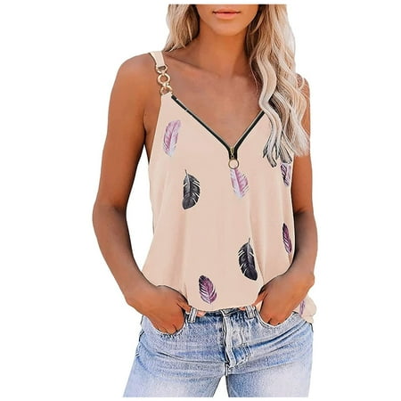 Ziloco V-Neck Camisoles Fashion Women Summer Print Zipper Sleeveless V-Neck Shirt Vest Camis Blouse Tops wo3310top Maternity Tank Top
Ziloco V-Neck Camisoles Fashion Women Summer Print Zipper Sleeveless V-Neck Shirt Vest Camis Blouse Tops wo3310top Maternity Tank Top