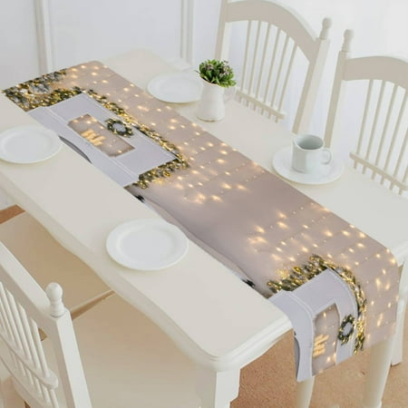 ECZJNT Christmas Christmas tree candles and fireplaces table runner table cloth tea table cloth 16x72 Inch
ECZJNT Christmas Christmas tree candles and fireplaces table runner table cloth tea table cloth 16x72 Inch