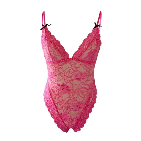Quealent Lingerie For Women Naughty Women Eyelash Lace bodysuit Snap Crotch Teddy Lingerie Hot Pink XXL
Quealent Lingerie For Women Naughty Women Eyelash Lace bodysuit Snap Crotch Teddy Lingerie Hot Pink XXL