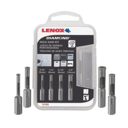 1unitJDDA-5477 Lenox 12158DGDS4A Diamond Holesaw 4 Size Set One Piece Diamond Hole Saw 3/16 To 3/8 Inch
1unitJDDA-5477 Lenox 12158DGDS4A Diamond Holesaw 4 Size Set One Piece Diamond Hole Saw 3/16 To 3/8 Inch