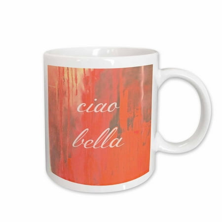 3dRose ciao bella hello goodbye beautiful Ceramic Mug 15-ounce