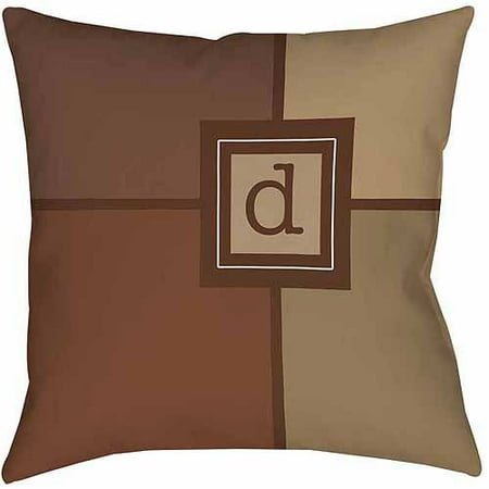 Thumbprintz Grid Monogram Neutral Decorative Pillows