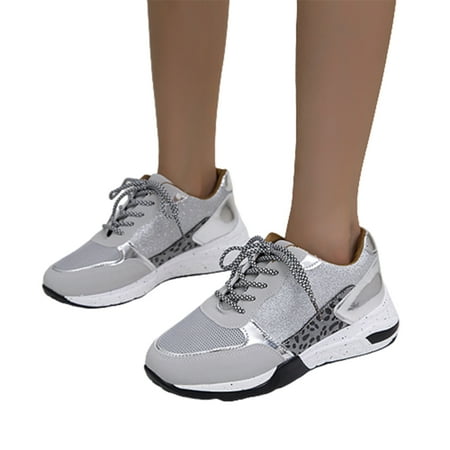 Woman Flat Platform Shoes with Glitters Lace Up PU Sneakers for Daily Office 42 Gold
Woman Flat Platform Shoes with Glitters Lace Up PU Sneakers for Daily Office 42 Gold