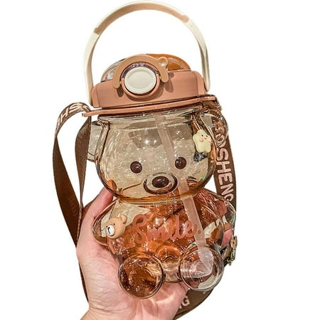 TAONMEISU Toddler Water Bottle with Adjustable Strap Bear Shaped Drinks with Adjustable Strap and Handle Leak-Proof Portable Straw Water Bottle for Women Girls Boys proficient
TAONMEISU Toddler Water Bottle with Adjustable Strap Bear Shaped Drinks with Adjustable Strap and Handle Leak-Proof Portable Straw Water Bottle for Women Girls Boys proficient