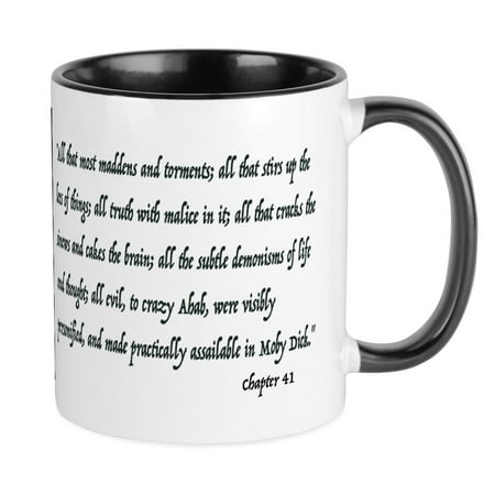 CafePress - Moby Dick Quote Mugs - Ceramic Coffee Tea Novelty Mug Cup 11 oz