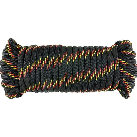 Wellmax Diamond Braid Nylon Rope 3/8 in X 50 Foot UV Resistant High Strength and Weather Resistant - Black
Wellmax Diamond Braid Nylon Rope 3/8 in X 50 Foot UV Resistant High Strength and Weather Resistant - Black