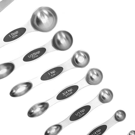 Henmomu Measuring Spoon Set Double-Head Magnetic Scoop With Black Handle For Baking Seasoning Baking Spoon Measuring Scoop
Henmomu Measuring Spoon Set Double-Head Magnetic Scoop With Black Handle For Baking Seasoning Baking Spoon Measuring Scoop