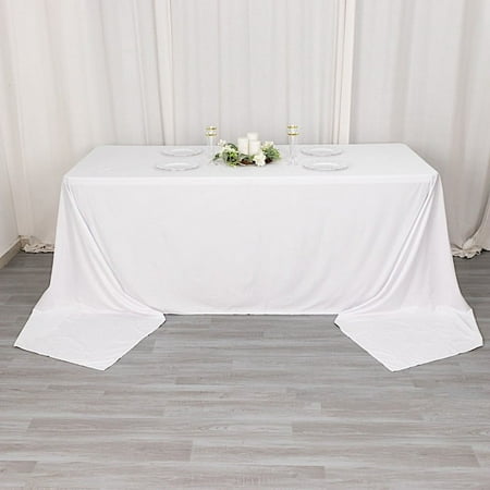 BalsaCircle 90x156 in White Premium Scuba Polyester Rectangle Tablecloth Party Events Reception Decorations Supplies
BalsaCircle 90x156 in White Premium Scuba Polyester Rectangle Tablecloth Party Events Reception Decorations Supplies