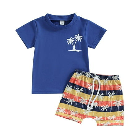 TAIAOJING Toddler Baby Boy Summer Outfits Shorts Sets Suit Printed T Shirt Casual Shorts Two Piece Coconut Beach Casual Short Sleeve Suit Clothes Set 18-24 Months
TAIAOJING Toddler Baby Boy Summer Outfits Shorts Sets Suit Printed T Shirt Casual Shorts Two Piece Coconut Beach Casual Short Sleeve Suit Clothes Set 18-24 Months