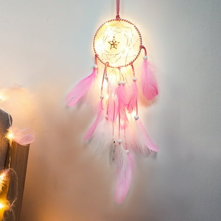 WANYNG Wind Chimes Dreamcatcher 2 Meter 20LED Lighting Girl Room Bell Bedroom Romantic Decoration Ornament Pink
WANYNG Wind Chimes Dreamcatcher 2 Meter 20LED Lighting Girl Room Bell Bedroom Romantic Decoration Ornament Pink