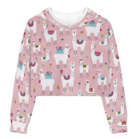 TOADDMOS Cute Alpaca Aesthetic Crop Tops for Girls Stylish Kids Hooded Sweatshirts 13-14 Crew Neck Clothes for Little Girls
TOADDMOS Cute Alpaca Aesthetic Crop Tops for Girls Stylish Kids Hooded Sweatshirts 13-14 Crew Neck Clothes for Little Girls