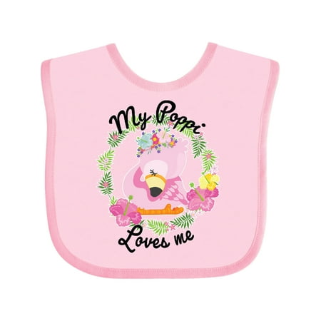 Inktastic Baby Flamingo My Poppi Loves Me with Flower Wreath Gift Baby Boy or Baby Girl Bib
Inktastic Baby Flamingo My Poppi Loves Me with Flower Wreath Gift Baby Boy or Baby Girl Bib