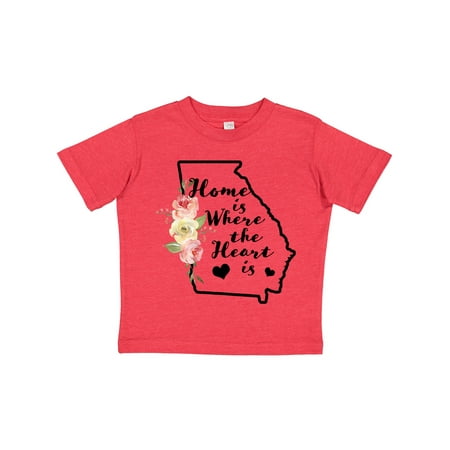 Inktastic Georgia Home Where the Heart is with Watercolor Floral Gift Toddler Boy or Toddler Girl T-Shirt 
Inktastic Georgia Home Where the Heart is with Watercolor Floral Gift Toddler Boy or Toddler Girl T-Shirt