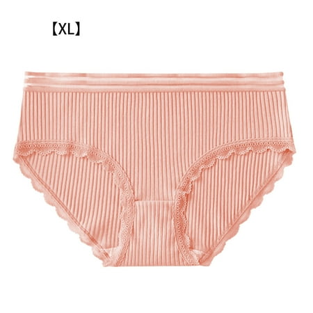 Elenxs Women Cotton Underwear Girl Breathable Briefs Moisture Wicking Elastic Panty with Lace Edge
Elenxs Women Cotton Underwear Girl Breathable Briefs Moisture Wicking Elastic Panty with Lace Edge