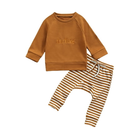 Sunisery Kids Baby Girls Tops Pants Long Sleeve Loose Shirt Drawstring Pants Autumn Outfits Set Brown 6-12 Months
Sunisery Kids Baby Girls Tops Pants Long Sleeve Loose Shirt Drawstring Pants Autumn Outfits Set Brown 6-12 Months