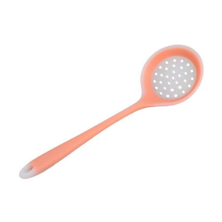 Meizhencang Strainer Scoop Long Lasting Convenient Silicone Non-Stick Cooking Slotted Colander Spoon for Kitchen