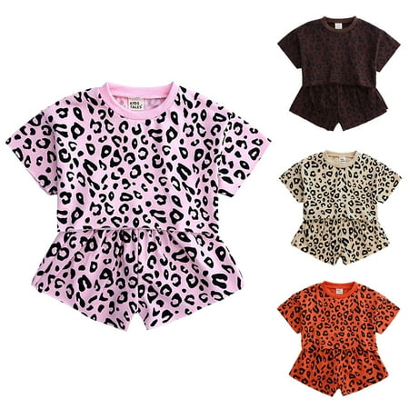 GYRATEDREAM Toddler Girl s 2 Piece Outfit Leopard Print Short Sleeve Tank Top and Shorts Set 9M-7T
GYRATEDREAM Toddler Girl s 2 Piece Outfit Leopard Print Short Sleeve Tank Top and Shorts Set 9M-7T