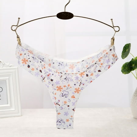 Qcmgmg Thongs for Women Seamless T-Back Underwear Breathable Lace Solid Low Rise Panties Purple M
Qcmgmg Thongs for Women Seamless T-Back Underwear Breathable Lace Solid Low Rise Panties Purple M