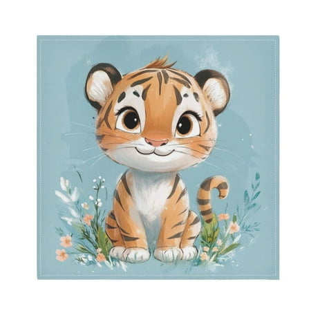 Napkin Satin Napkin 20*20Inchx6 Kitchen Towel Dinner Plate Towel Decorative Towel Napkin Tea Towel Suitable For Kitchen Table Cute Smiling Little Tiger
Napkin Satin Napkin 20*20Inchx6 Kitchen Towel Dinner Plate Towel Decorative Towel Napkin Tea Towel Suitable For Kitchen Table Cute Smiling Little Tiger