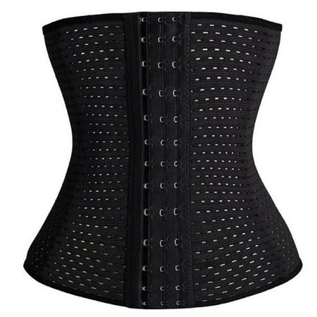 Women Waist Trainer Body Shaper Corset Postpartum Sheath Belt (Black XXXL)