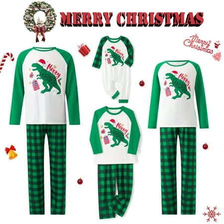 Christmas Family Matching Pajamas Sets Dinosaur Print Tops Plaid Pants Xmas Holiday Sleepwear Loungewear Jammies Pjs Outfit
Christmas Family Matching Pajamas Sets Dinosaur Print Tops Plaid Pants Xmas Holiday Sleepwear Loungewear Jammies Pjs Outfit