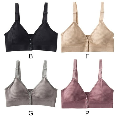 Seamless Sports Bras for Women Push Up Front Closure Bras No Wire Brassiere Underwear Lingerie-4pack
Seamless Sports Bras for Women Push Up Front Closure Bras No Wire Brassiere Underwear Lingerie-4pack
