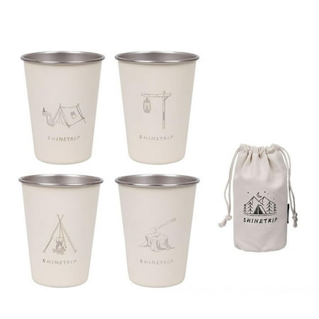 4 Pack Coffee Cup Outdoor Camping Mug Stainless Steel Cup Outdoor Party Beer Mugs Outdoor Indoor Picnic
4 Pack Coffee Cup Outdoor Camping Mug Stainless Steel Cup Outdoor Party Beer Mugs Outdoor Indoor Picnic