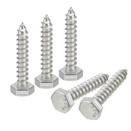 Uxcell Hex Head Lag Screws Bolts 1/4 x 1-1/2 304 Stainless Steel Partial Thread Wood Screws 10 Pack
Uxcell Hex Head Lag Screws Bolts 1/4 x 1-1/2 304 Stainless Steel Partial Thread Wood Screws 10 Pack