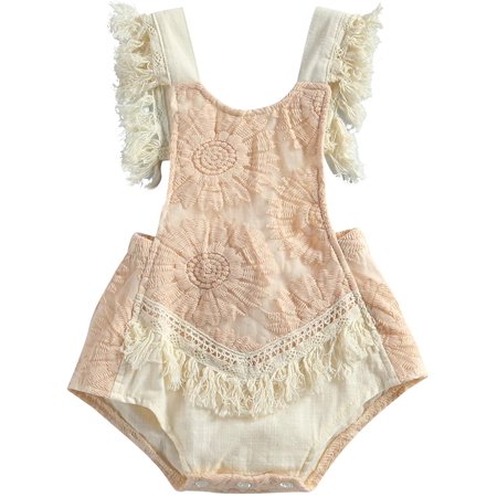 0-24M Newborn Infant Baby Girl Lace Romper Floral Tassel Sleeveless Bodysuit Jumpsuit Summer Princess Birthday Outfits
0-24M Newborn Infant Baby Girl Lace Romper Floral Tassel Sleeveless Bodysuit Jumpsuit Summer Princess Birthday Outfits