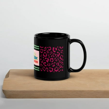 GloWell Designs - Black Glossy Mug - Affirmation Quote - I Mind My Own Business