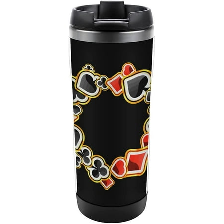 Playing Poker Travel Mug Stainless Steel Vacuum Insulated Coffee Cup with Lid 13Oz/380ML
Playing Poker Travel Mug Stainless Steel Vacuum Insulated Coffee Cup with Lid 13Oz/380ML