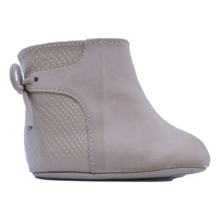 Pre-owned Janie and Jack Girls Tan Booties size: 1 Infant