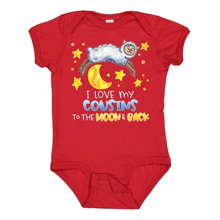 Inktastic I Love My Cousins to the Moon and Back Cute Sheep Gift Baby Boy or Baby Girl Bodysuit
Inktastic I Love My Cousins to the Moon and Back Cute Sheep Gift Baby Boy or Baby Girl Bodysuit
