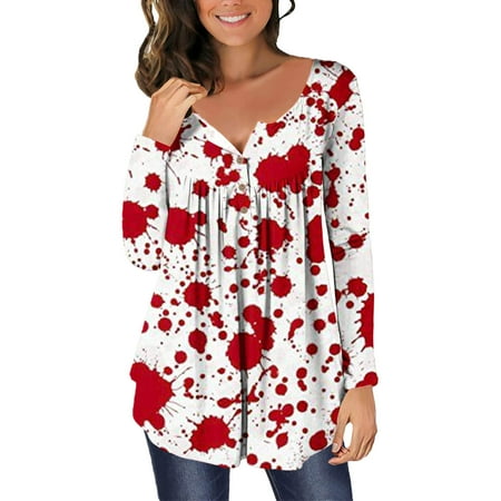 JDEFEG Womens Athletic Tee Shirts Womens Tops Plain Pleated V Neck Buttons Long Sleeve Blouse Printed Ladies T Shirt Top Nylon Pajama Tops Polyester Cotton White M
JDEFEG Womens Athletic Tee Shirts Womens Tops Plain Pleated V Neck Buttons Long Sleeve Blouse Printed Ladies T Shirt Top Nylon Pajama Tops Polyester Cotton White M