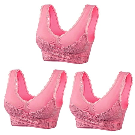 TUWABEII Bras for Women 3PC Woman s Embroidered Glossy Comfortable Breathable Bra Underwear No Rims
TUWABEII Bras for Women 3PC Woman s Embroidered Glossy Comfortable Breathable Bra Underwear No Rims