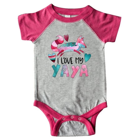 Inktastic I Love My Yaya Pink and Blue Fox with Hearts Gift Baby Boy or Baby Girl Bodysuit
Inktastic I Love My Yaya Pink and Blue Fox with Hearts Gift Baby Boy or Baby Girl Bodysuit
