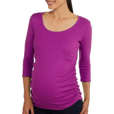 Planet Motherhood Maternity 3 4 Sleeve Scoopneck Tee Available in Plus Sizes