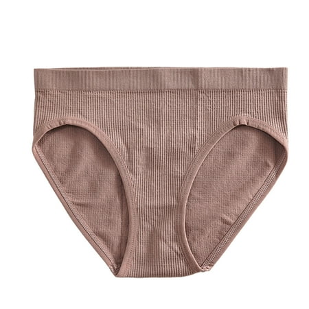 ZMHEGW Panties For Womens Mid Waist Solid Color Ribbed Cotton File Breathable Seamless Briefs Underwear Women Thong 3 PACK
ZMHEGW Panties For Womens Mid Waist Solid Color Ribbed Cotton File Breathable Seamless Briefs Underwear Women Thong 3 PACK