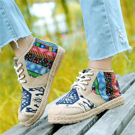 EQWLJWE Women s Cloth Shoes National High Thick Bottom Flat Student Casual Single Shoes Women s Flat Shoes Holiday Clearance
EQWLJWE Women s Cloth Shoes National High Thick Bottom Flat Student Casual Single Shoes Women s Flat Shoes Holiday Clearance