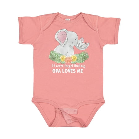Inktastic I ll Never Forget That My Opa Loves Me with Cute Elephants Gift Baby Boy or Baby Girl Bodysuit
Inktastic I ll Never Forget That My Opa Loves Me with Cute Elephants Gift Baby Boy or Baby Girl Bodysuit