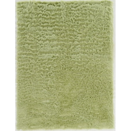 Faux Sheepskin Green 20X30