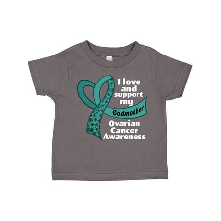 Inktastic I Love and Support My Godmother Ovarian Cancer Teal Ribbon Gift Toddler Boy or Toddler Girl T-Shirt
Inktastic I Love and Support My Godmother Ovarian Cancer Teal Ribbon Gift Toddler Boy or Toddler Girl T-Shirt