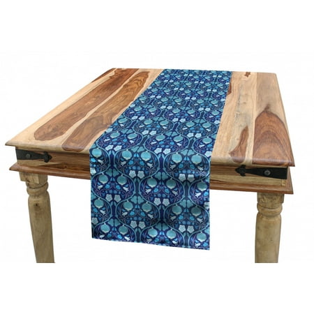 Floral Table Runner Pumpkin and Bindweed Pattern with Vertical Wavy Branches in Blue Tones Dining Room Kitchen Rectangular Runner 3 Sizes by Ambesonne
Floral Table Runner Pumpkin and Bindweed Pattern with Vertical Wavy Branches in Blue Tones Dining Room Kitchen Rectangular Runner 3 Sizes by Ambesonne