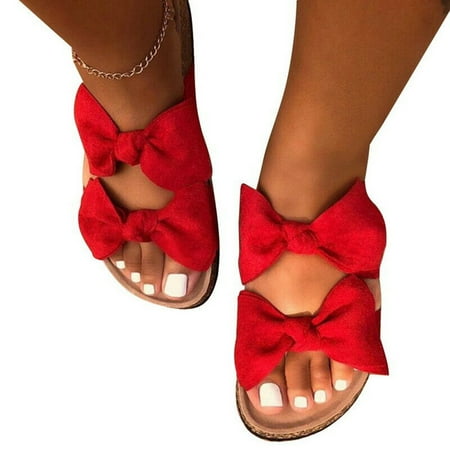Women Summer Bow Sandals Lady Comfortable Breathable Flat Beach Shoes Slippers Flip Flops
Women Summer Bow Sandals Lady Comfortable Breathable Flat Beach Shoes Slippers Flip Flops