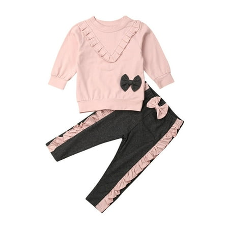 Qtinghua Newborn Toddler Baby Girl Long Sleeve Sweatshirt Tops T-shirt Ruffle Bowknot Pants Leggings Outfits Pink 2-3 Years
Qtinghua Newborn Toddler Baby Girl Long Sleeve Sweatshirt Tops T-shirt Ruffle Bowknot Pants Leggings Outfits Pink 2-3 Years