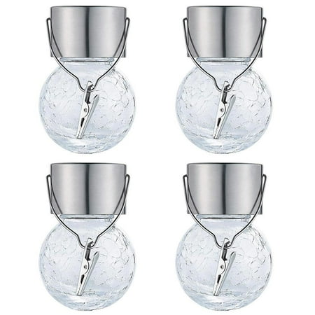 Morttic 4 Pack Hanging Solar Lights Cracked Glass Ball Light Outdoor Decorative Solar Lanterns Waterproof Globe Lighting for Garden Yard Patio Fence Tree Decor White
Morttic 4 Pack Hanging Solar Lights Cracked Glass Ball Light Outdoor Decorative Solar Lanterns Waterproof Globe Lighting for Garden Yard Patio Fence Tree Decor White