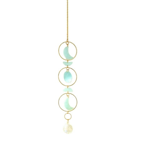 Hanging Pendant with Chain Rainbow Make Prisms Decor Ornament for Home Decoration Green 
Hanging Pendant with Chain Rainbow Make Prisms Decor Ornament for Home Decoration Green