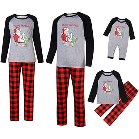 Colofity 2021 Christmas Pajamas for Family Santa Claus Print Shirts Plaid Pants Matching Christmas Pjs Xmas Holiday Sleepwear
Colofity 2021 Christmas Pajamas for Family Santa Claus Print Shirts Plaid Pants Matching Christmas Pjs Xmas Holiday Sleepwear