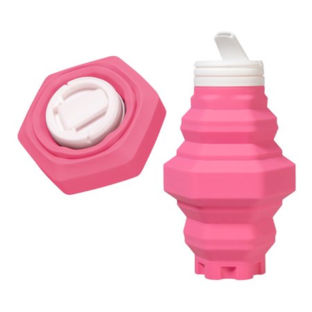 Collapsible Water Bottles BPA Free Silicone Leak-proof Travel Water Bottle 500ml Ultra-Packable for Running Hiking Pink
Collapsible Water Bottles BPA Free Silicone Leak-proof Travel Water Bottle 500ml Ultra-Packable for Running Hiking Pink
