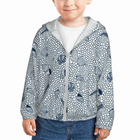Gaeub Shells And Sand Print Athletic Sun Protection Hoodie for Kids Long Sleeve Outdoor UV Shirt Running Fishing Top for Boys Girls-2 Years
Gaeub Shells And Sand Print Athletic Sun Protection Hoodie for Kids Long Sleeve Outdoor UV Shirt Running Fishing Top for Boys Girls-2 Years